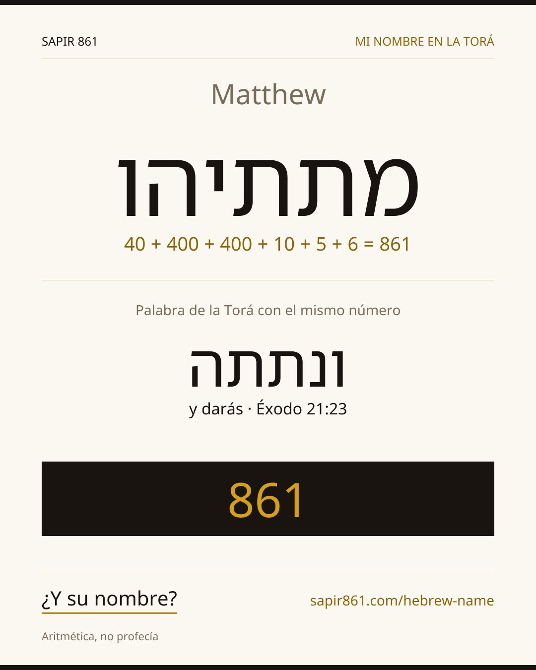 Matthew — מתתיהו