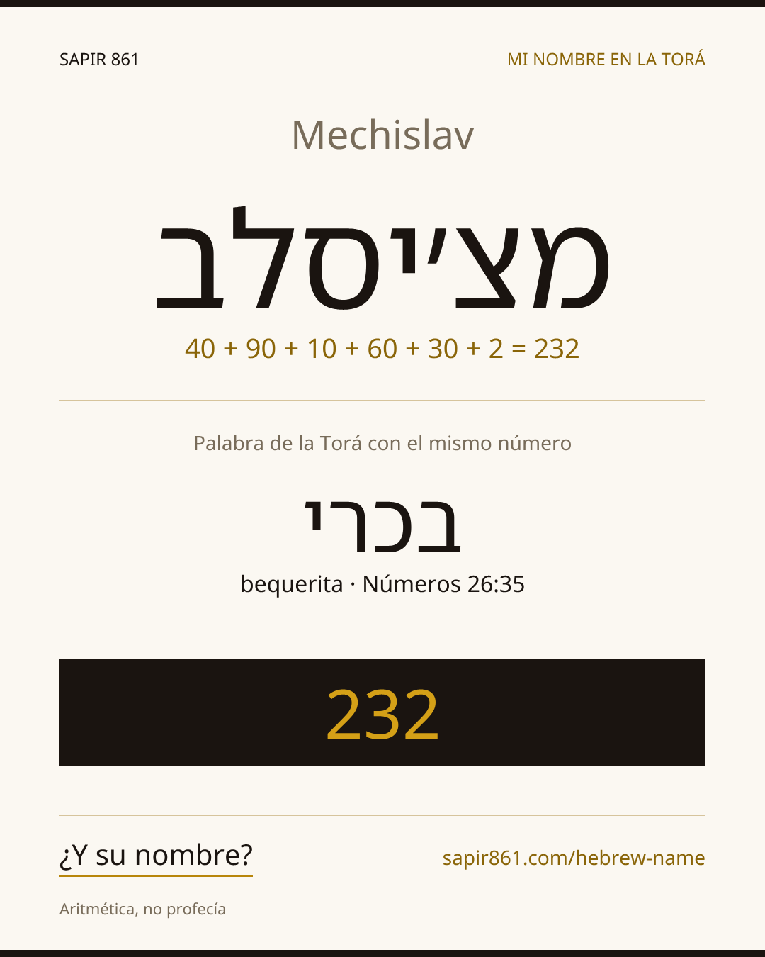 Mechislav — מצ׳יסלב