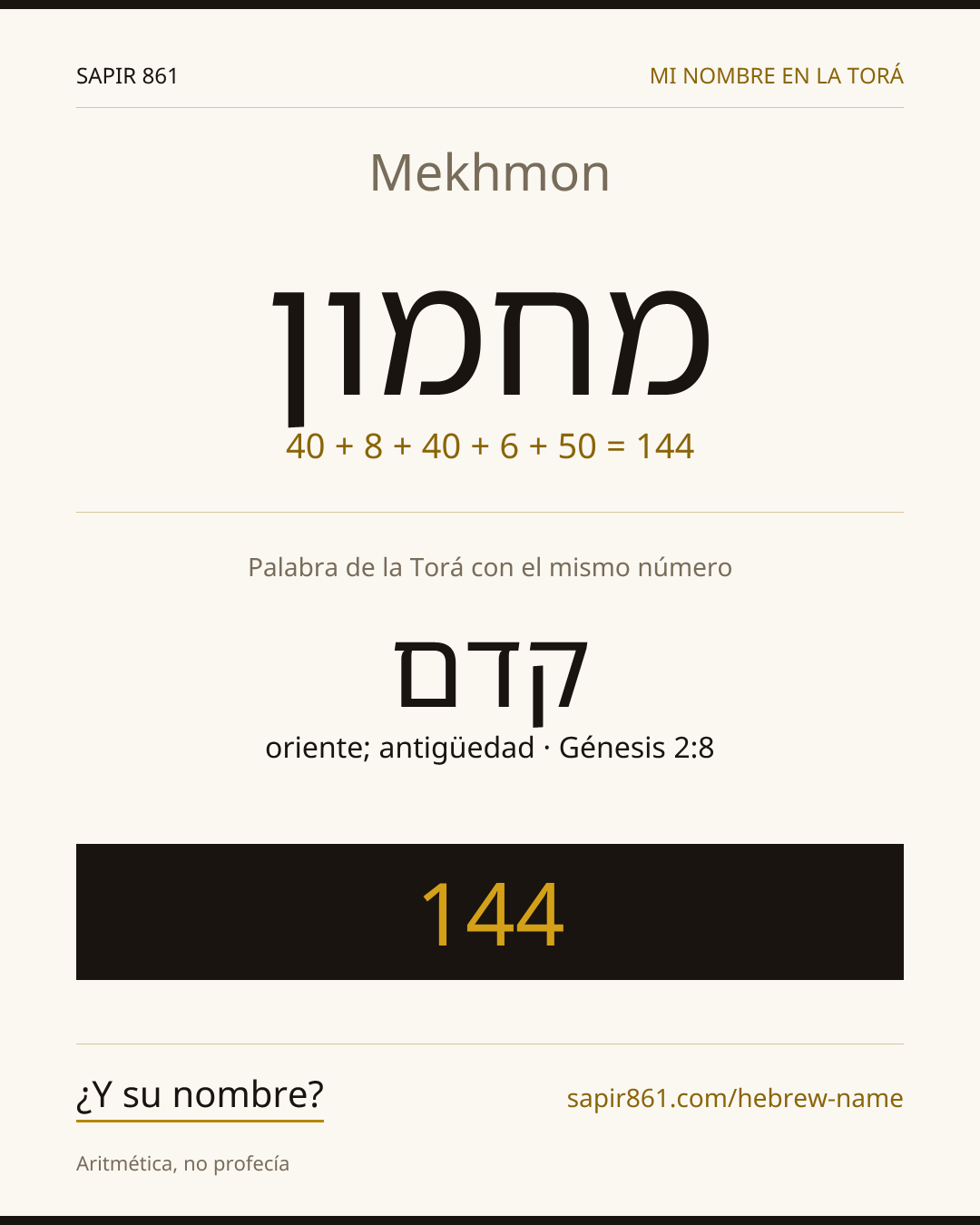 Mekhmon — מחמון