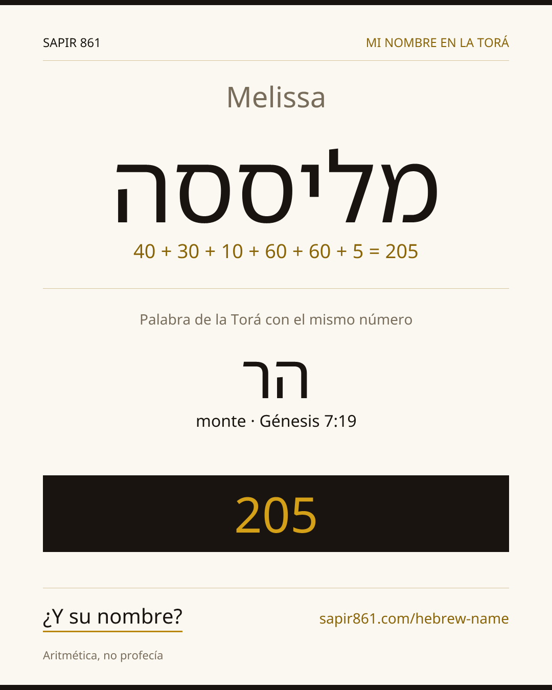 Melissa — מליססה