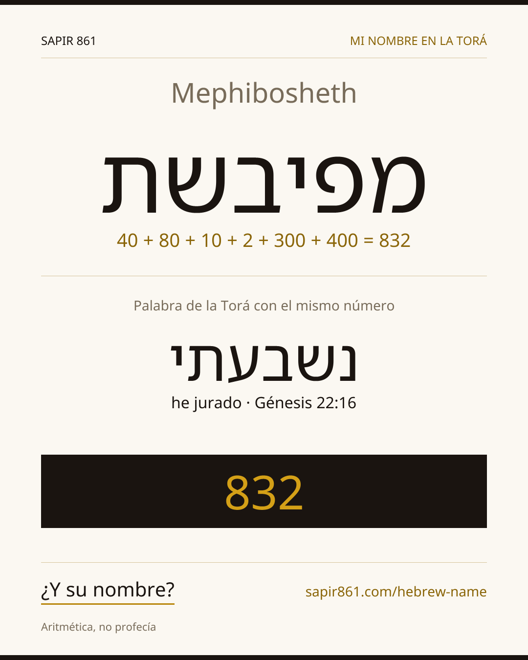 Mephibosheth — מפיבשת