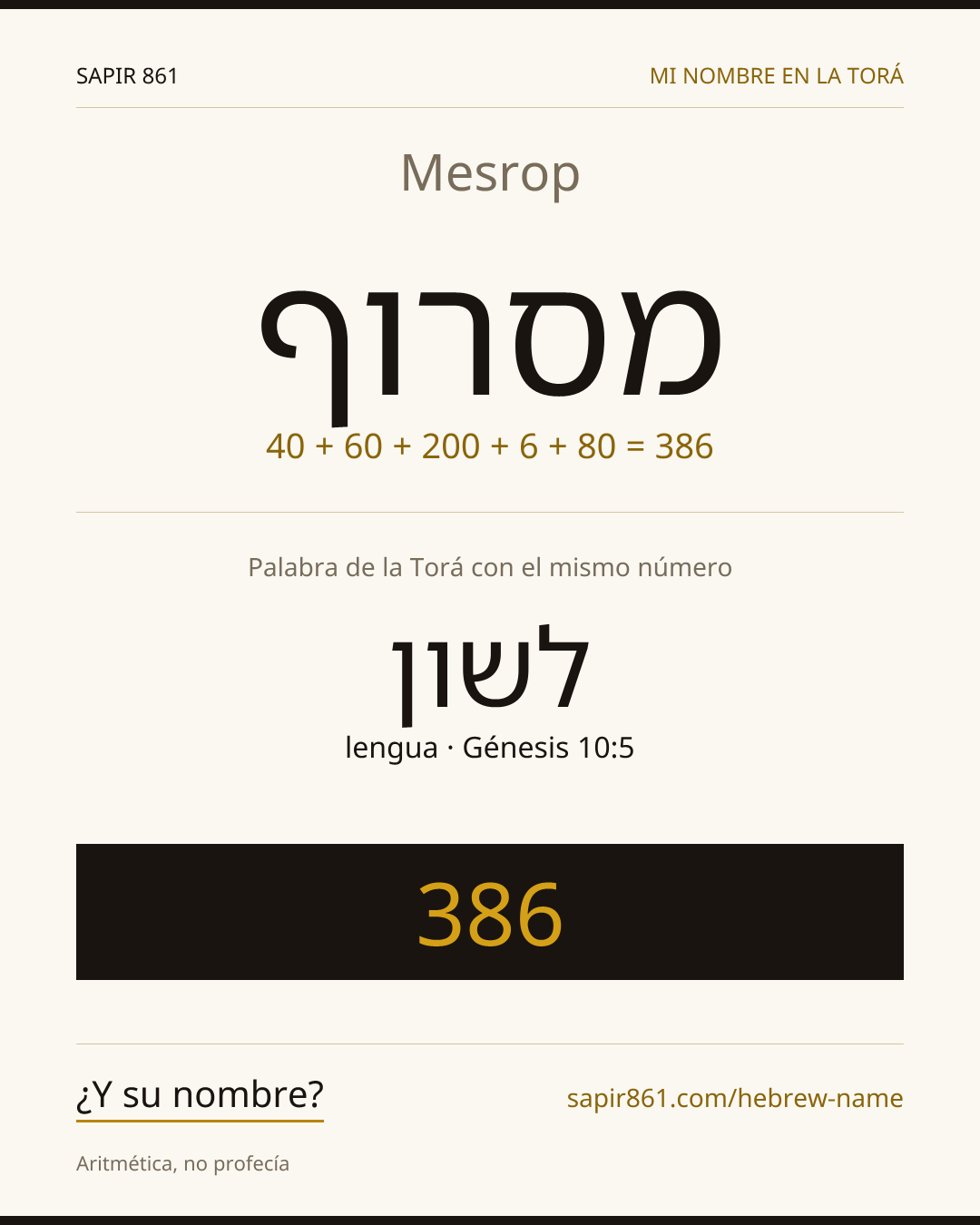 Mesrop — מסרוף