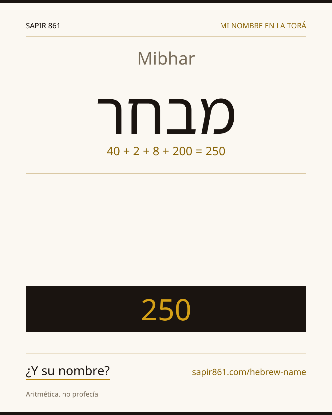 Mibhar — מבחר