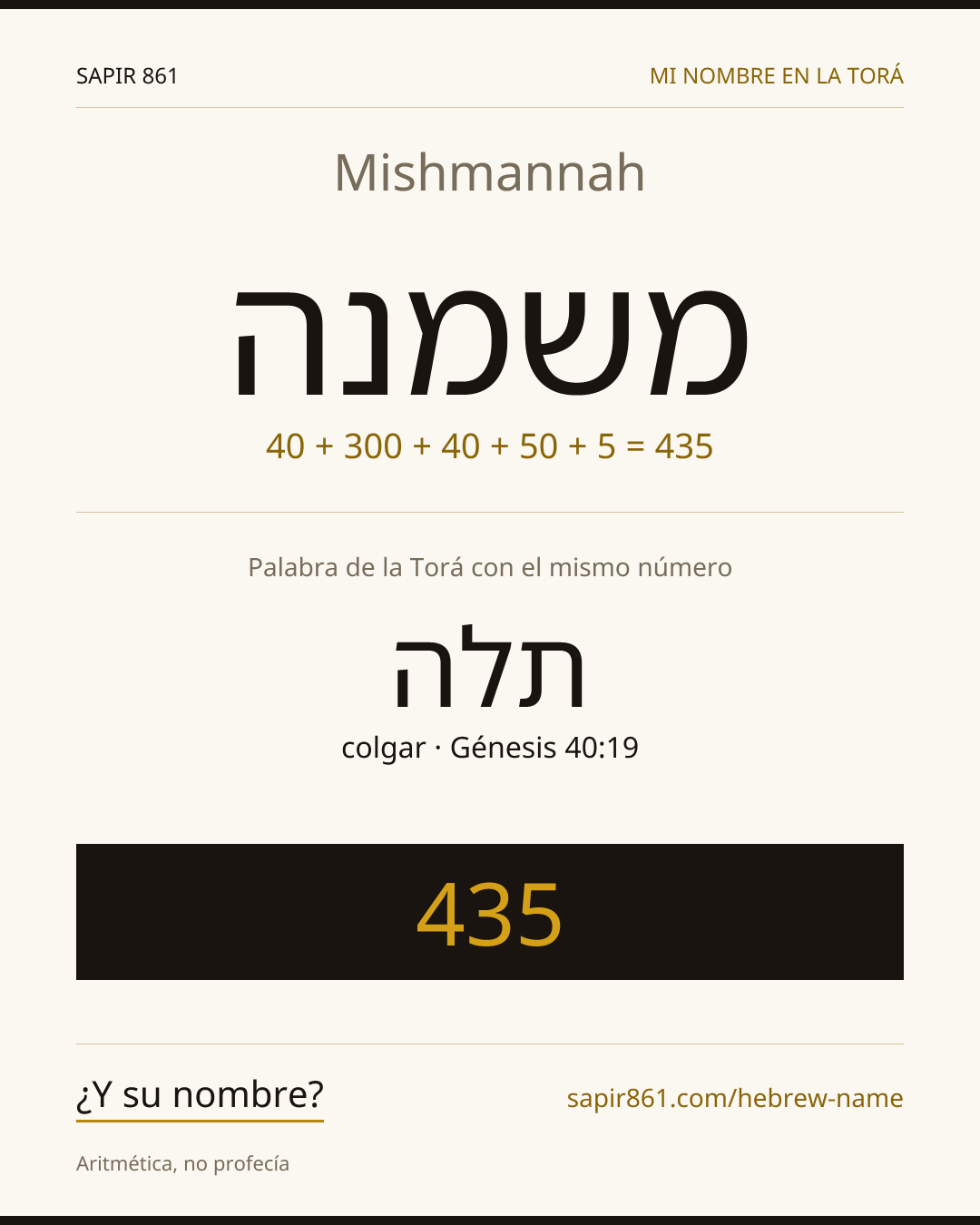 Mishmannah — משמנה