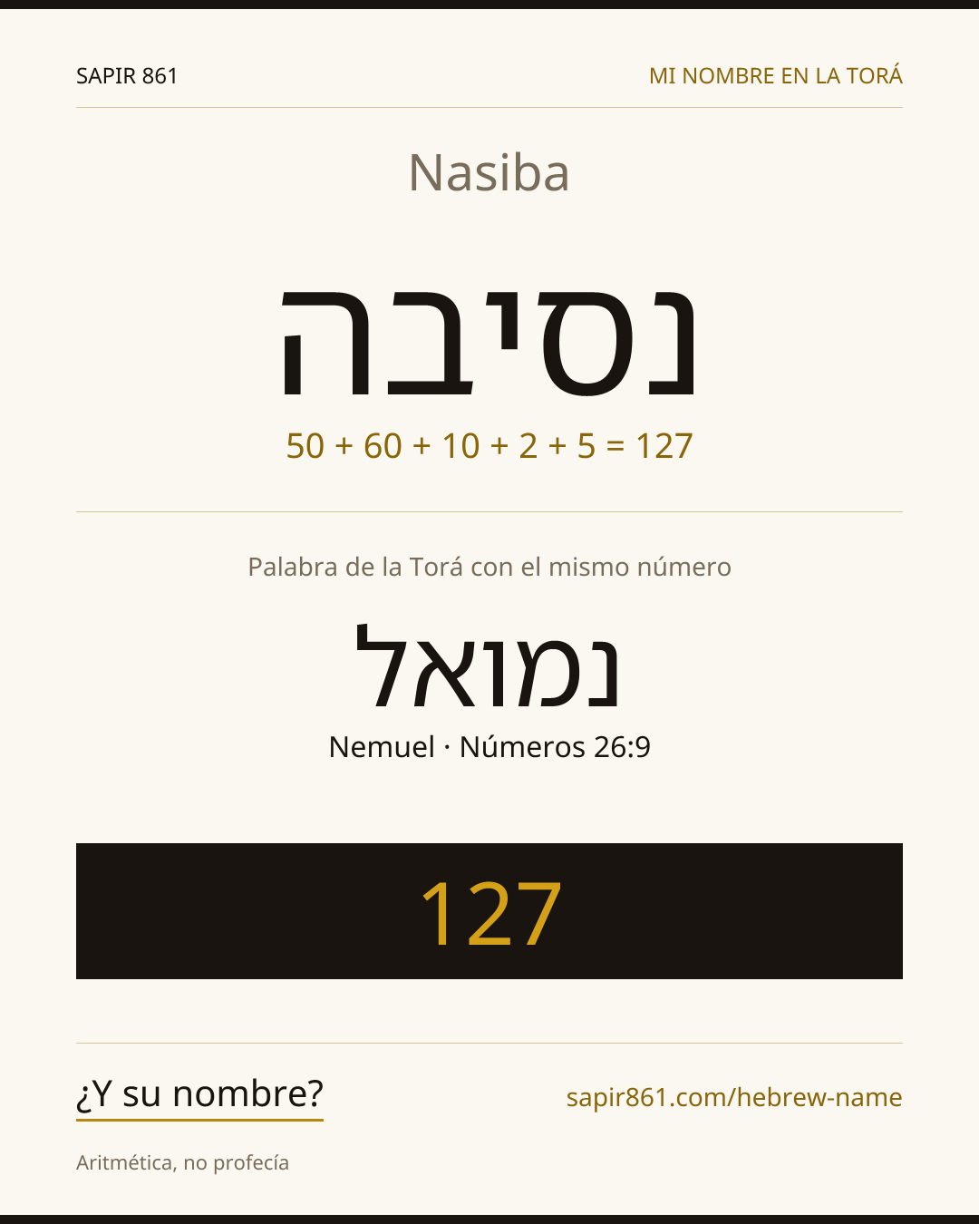 Nasiba — נסיבה