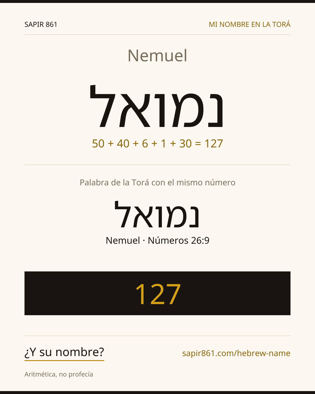 Nemuel — נמואל