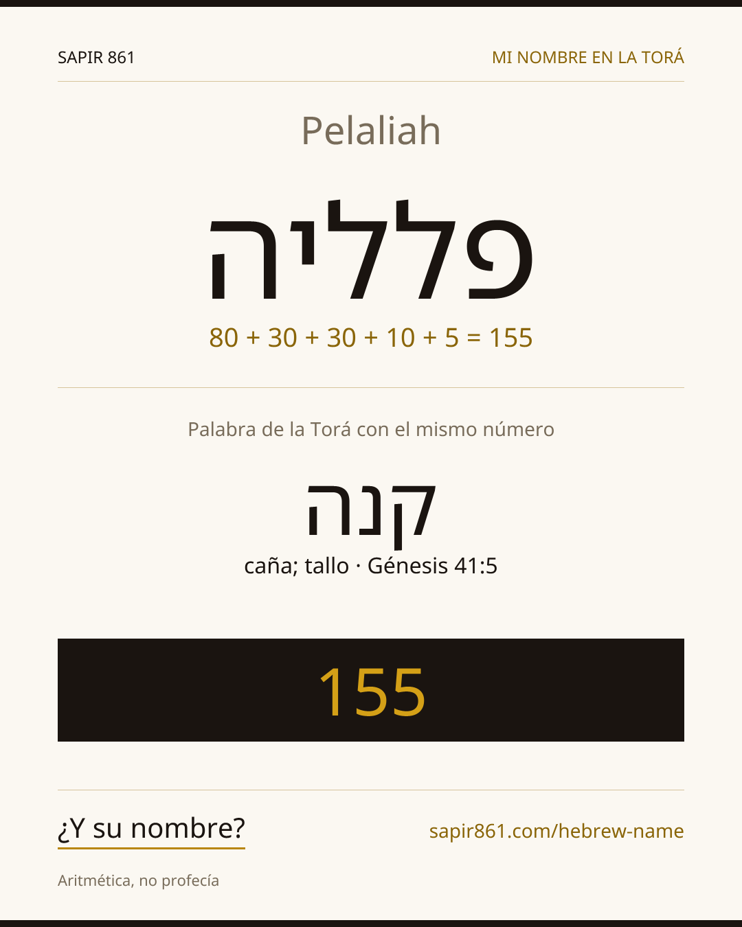 Pelaliah — פלליה