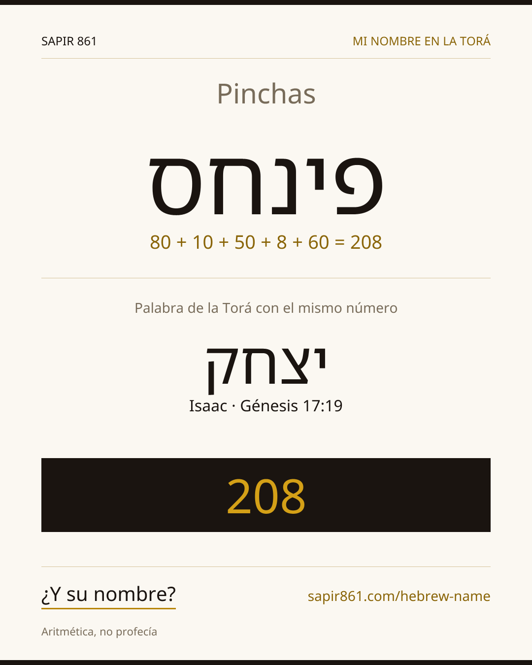 Pinchas — פינחס