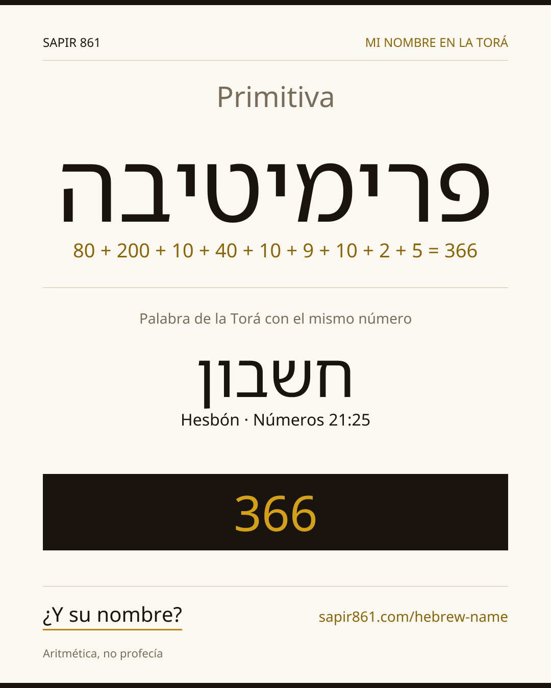 Primitiva — פרימיטיבה