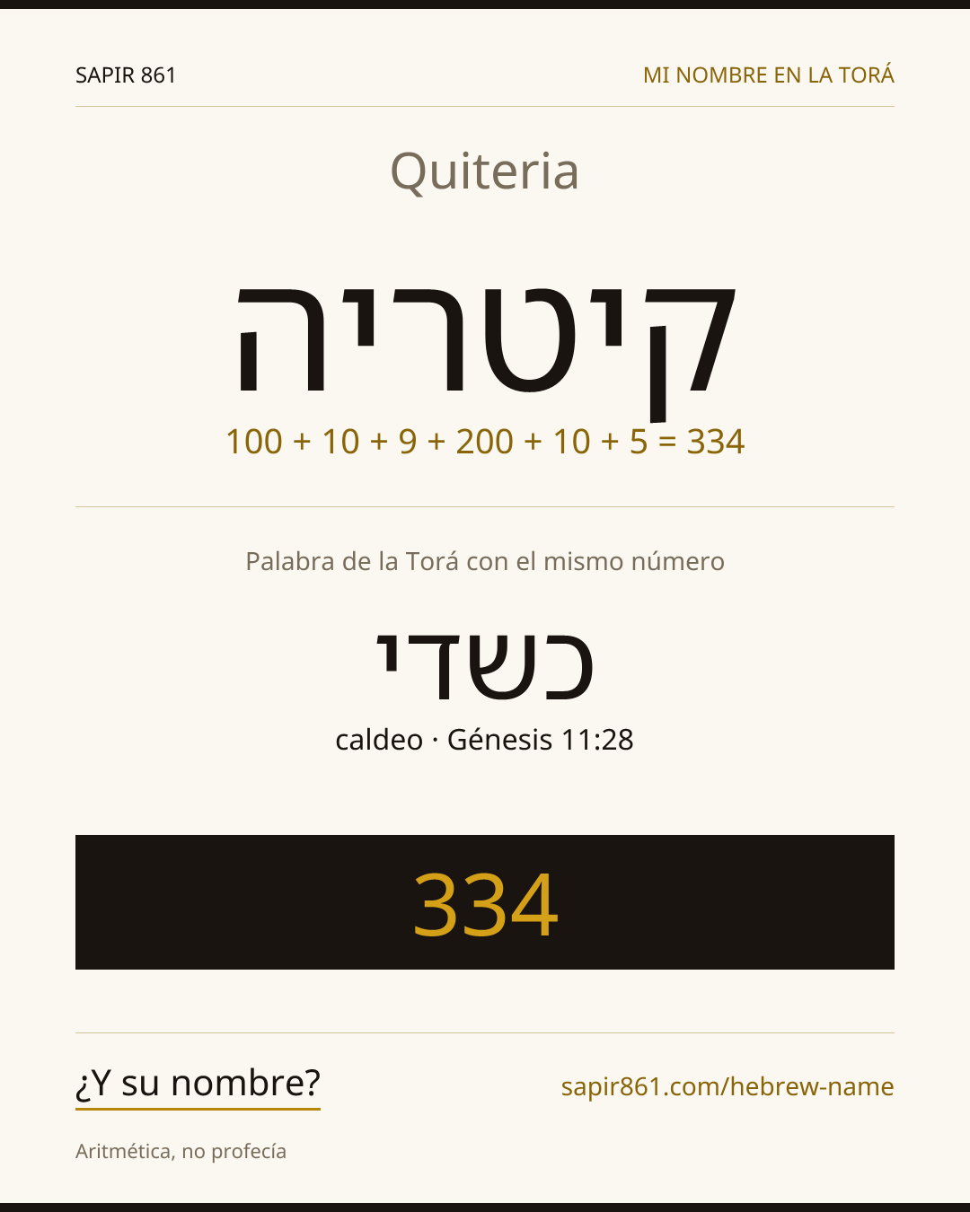 Quiteria — קיטריה