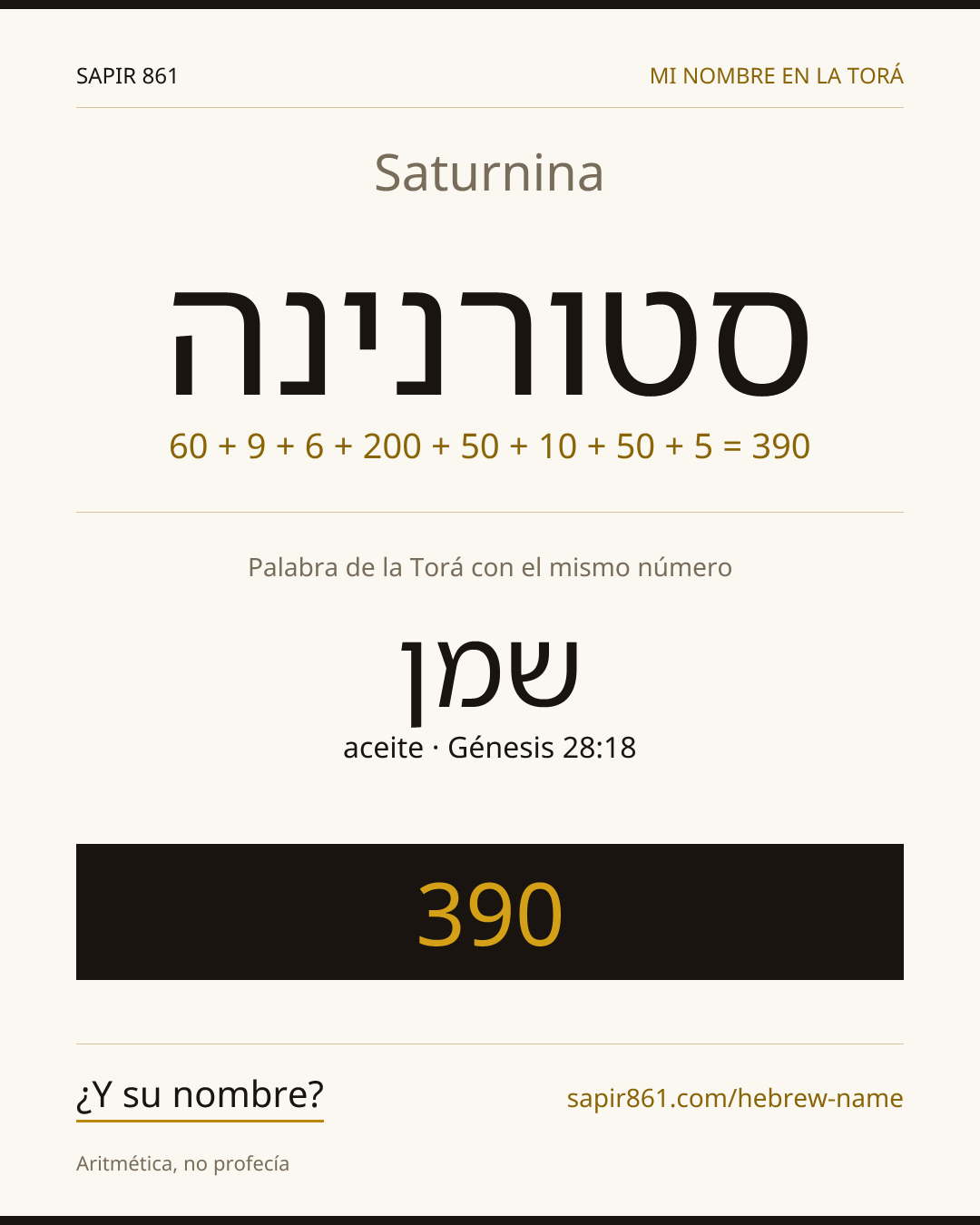 Saturnina — סטורנינה
