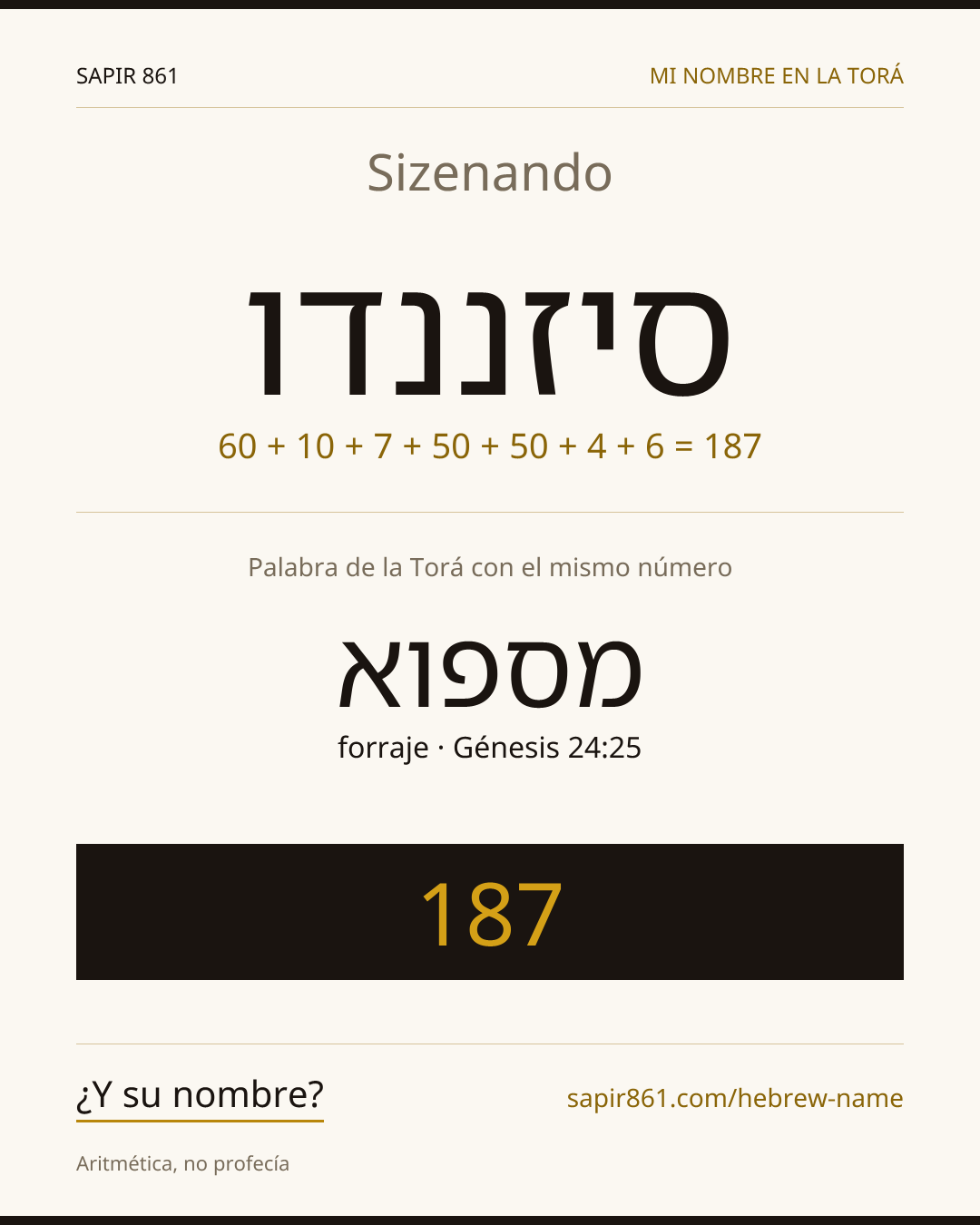 Sizenando — סיזננדו