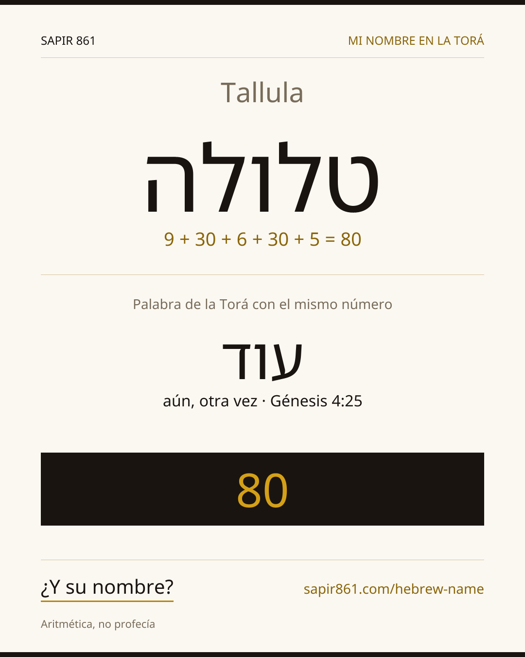Tallula — טלולה