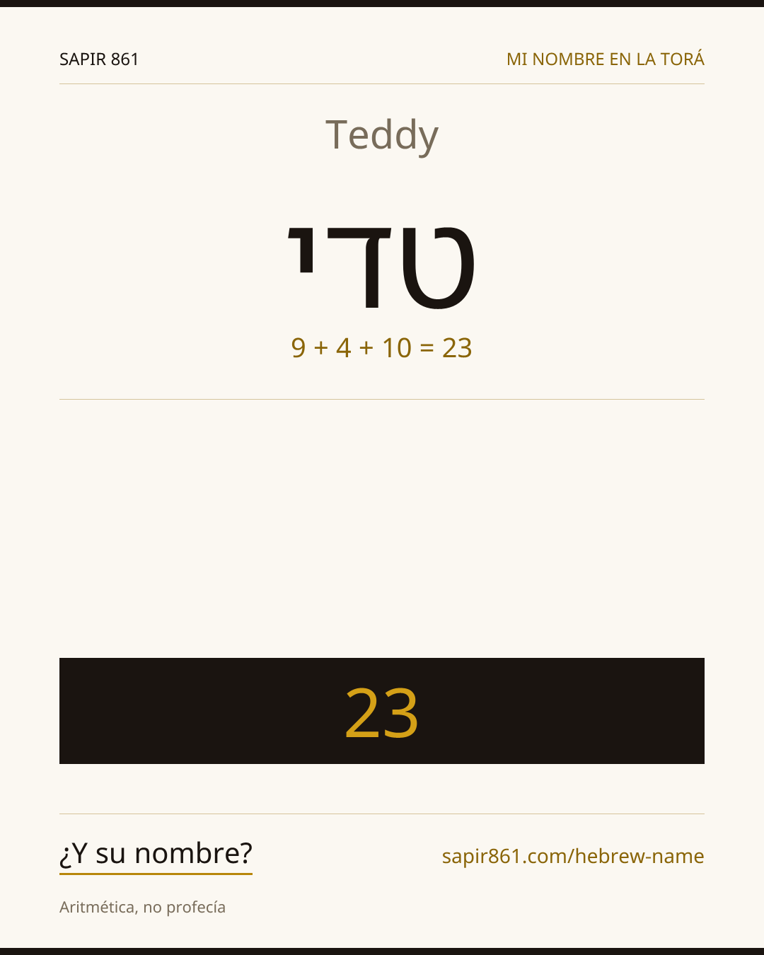 Teddy — טדי