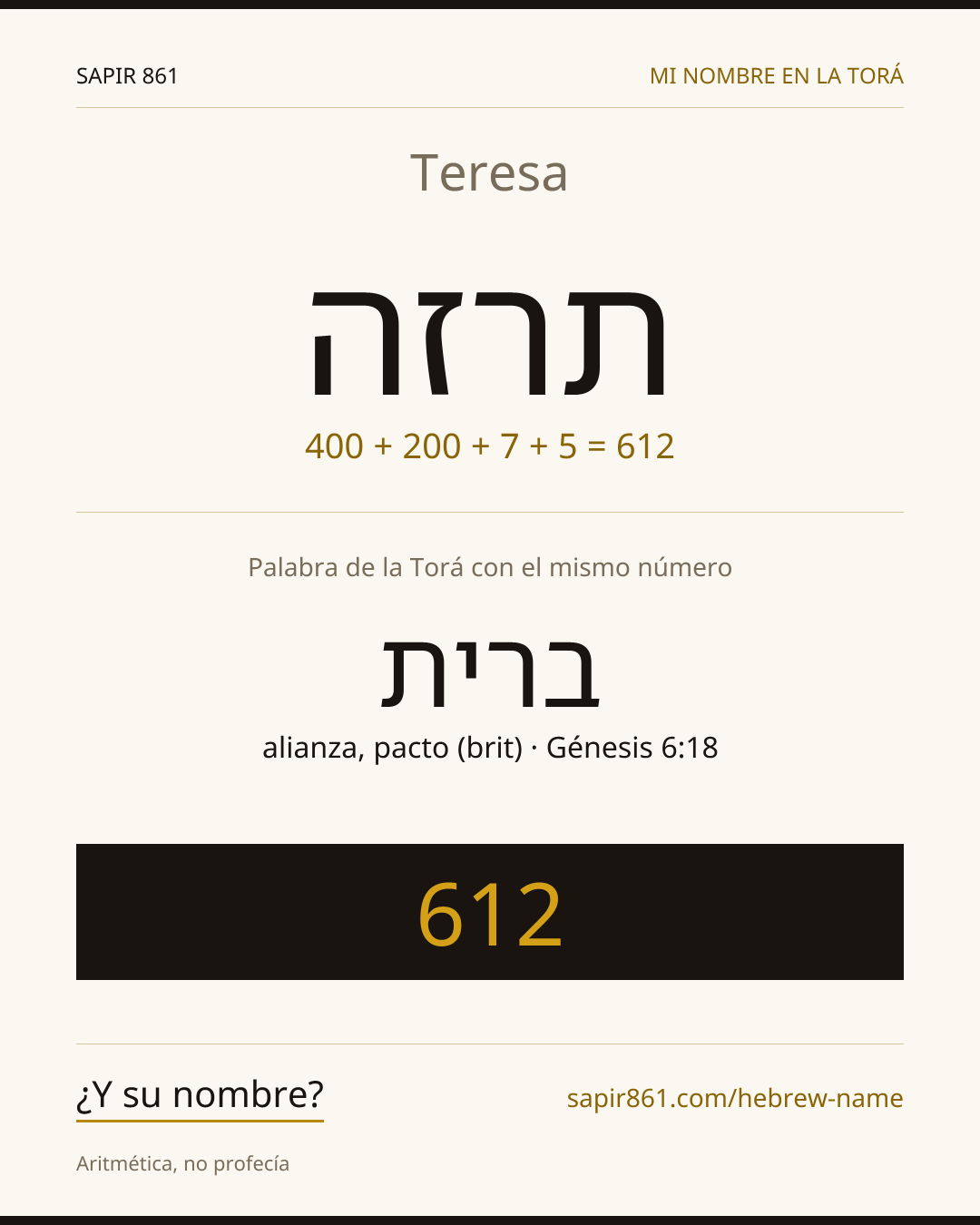 Teresa — תרזה