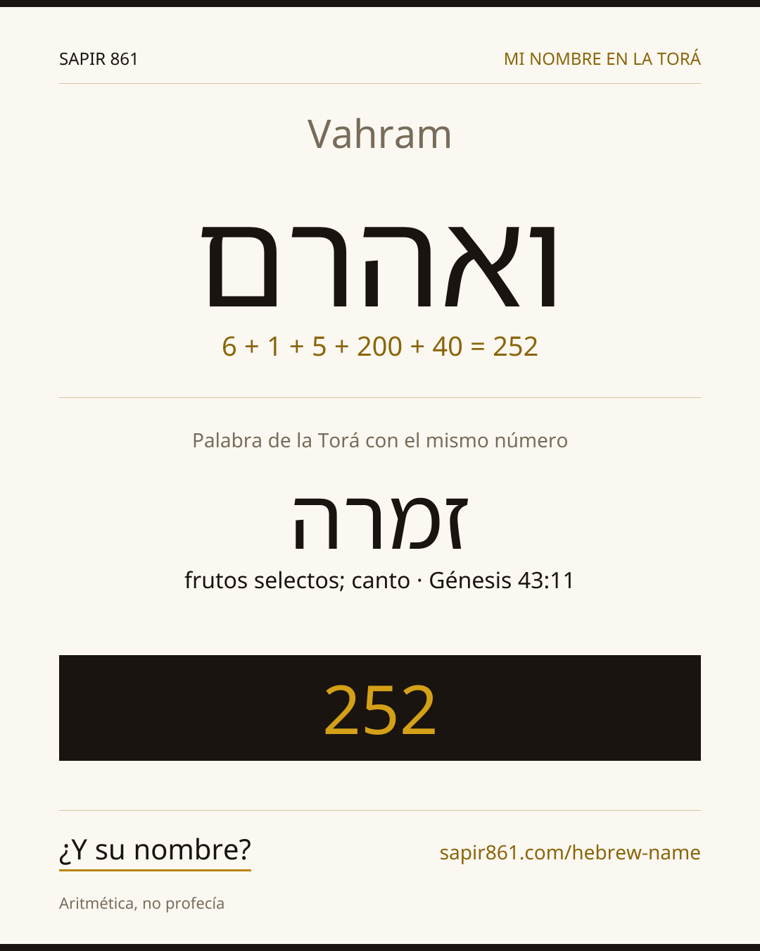 Vahram — ואהרם