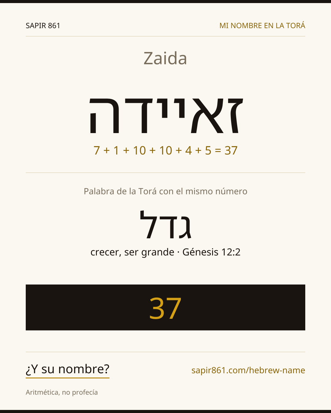 Zaida — זאיידה