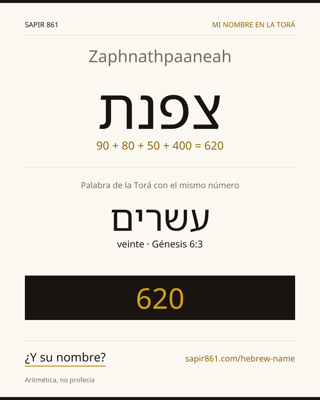 Zaphnathpaaneah — צפנת