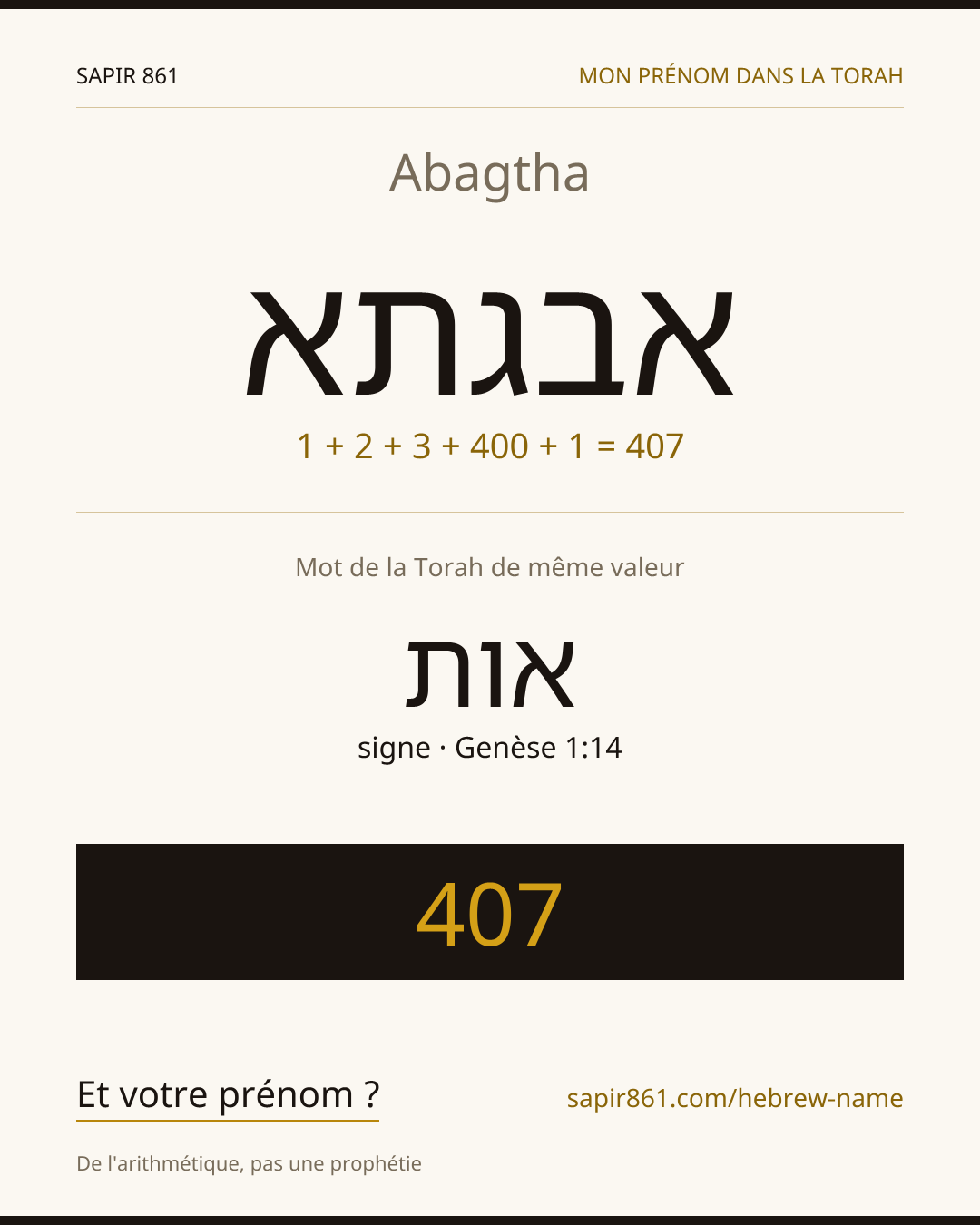 Abagtha — אבגתא