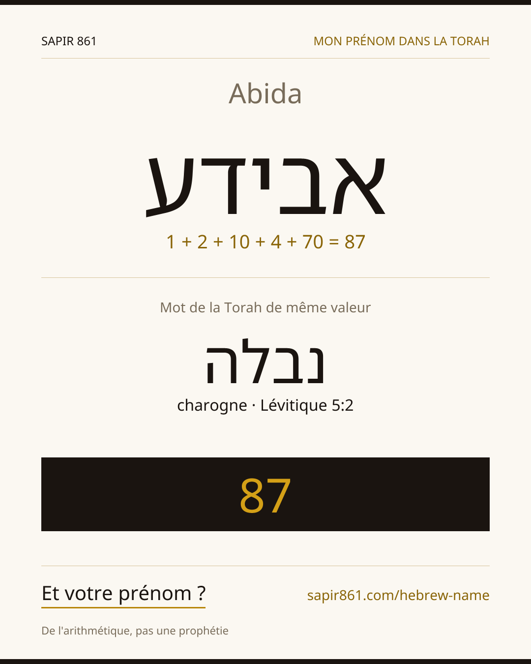 Abida — אבידע