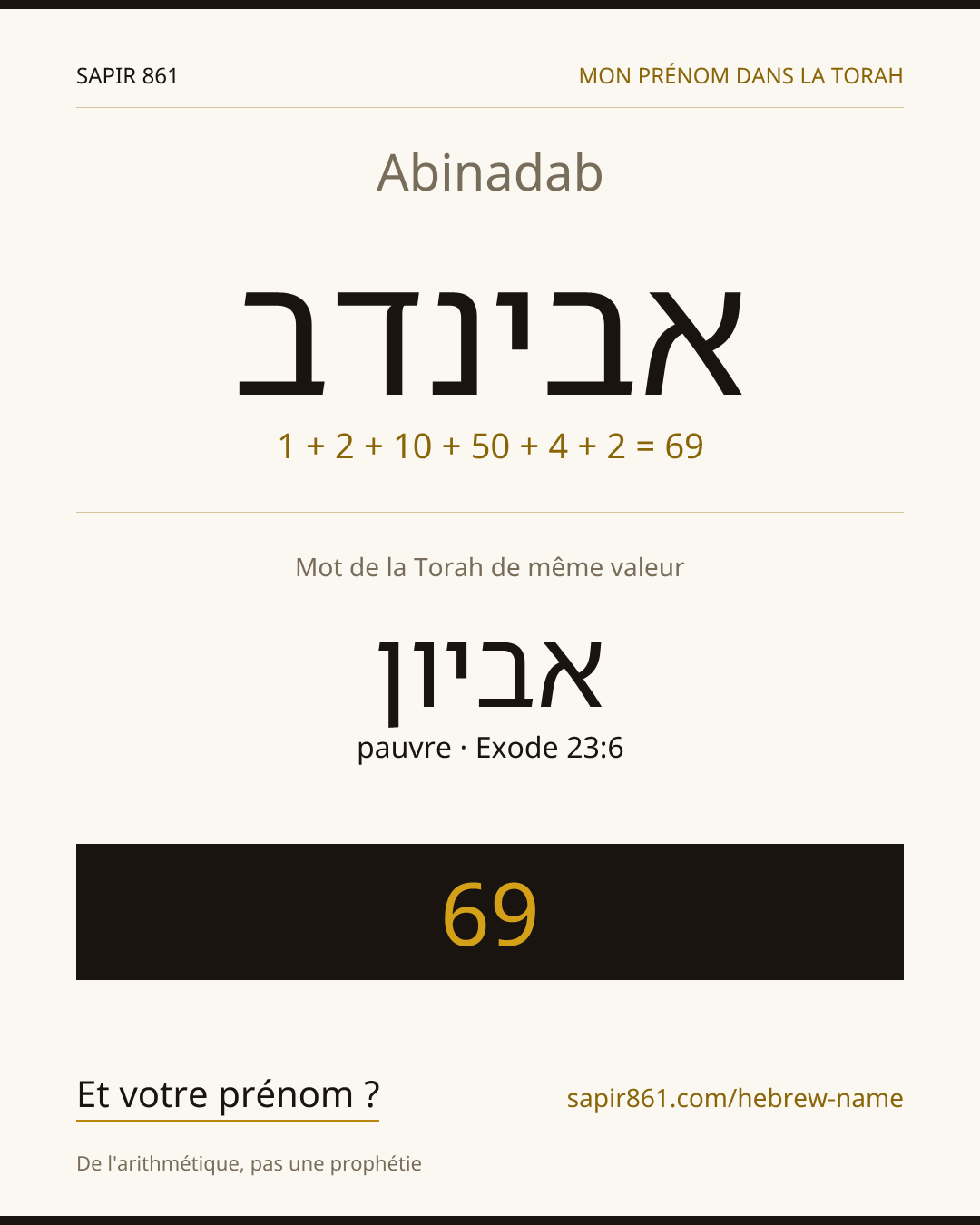 Abinadab — אבינדב