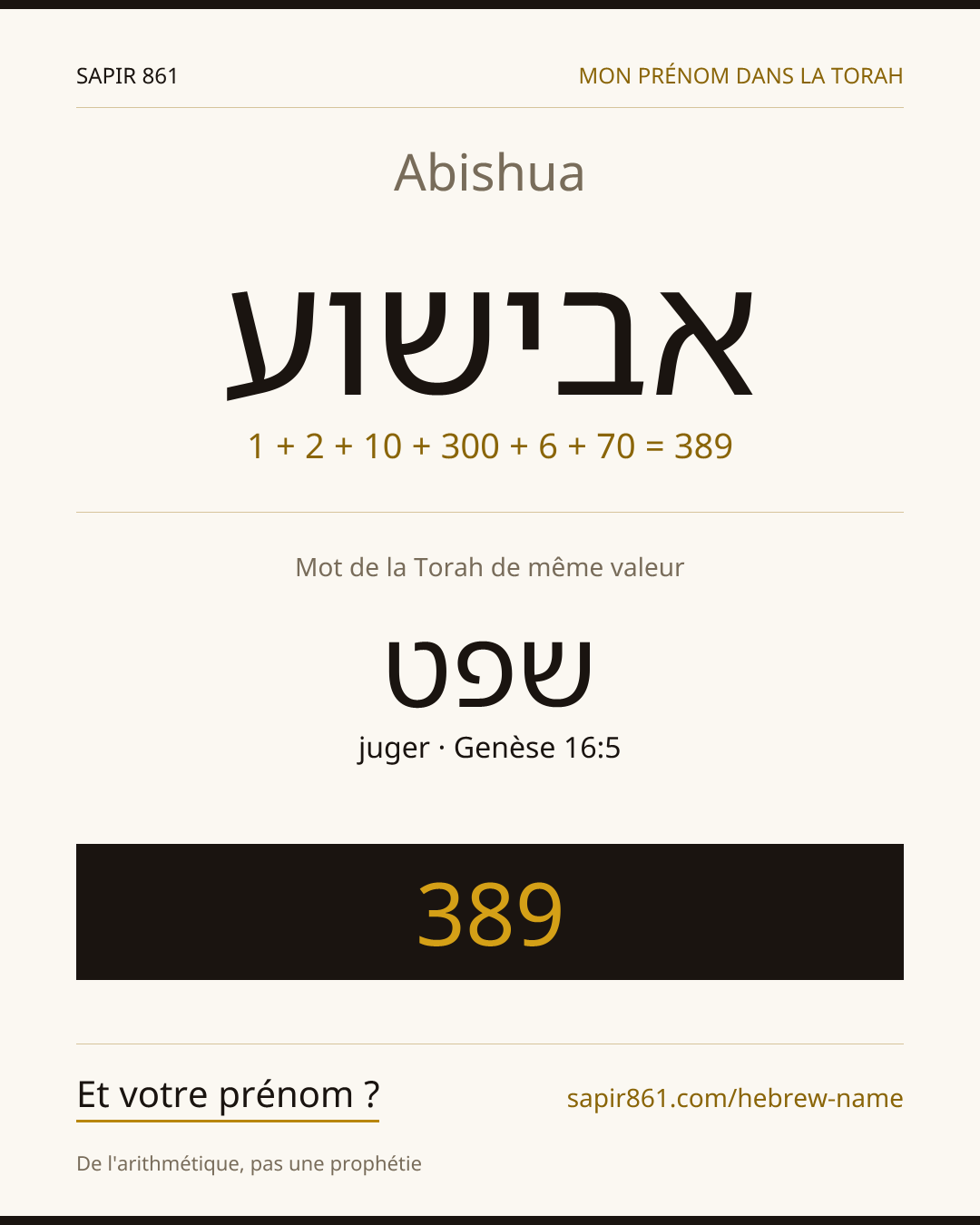 Abishua — אבישוע