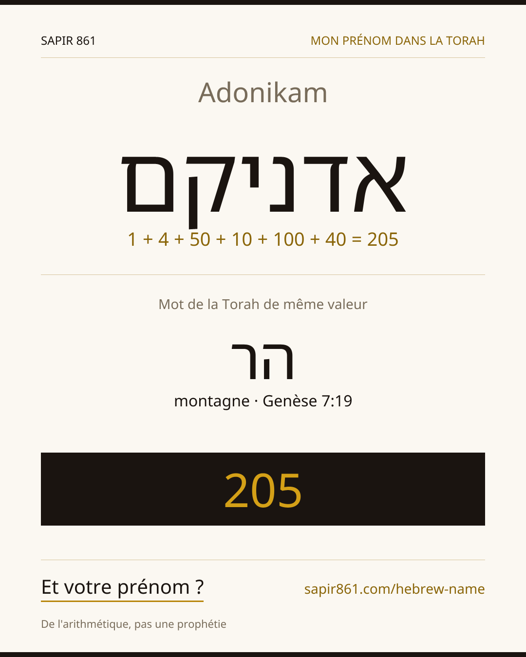 Adonikam — אדניקם