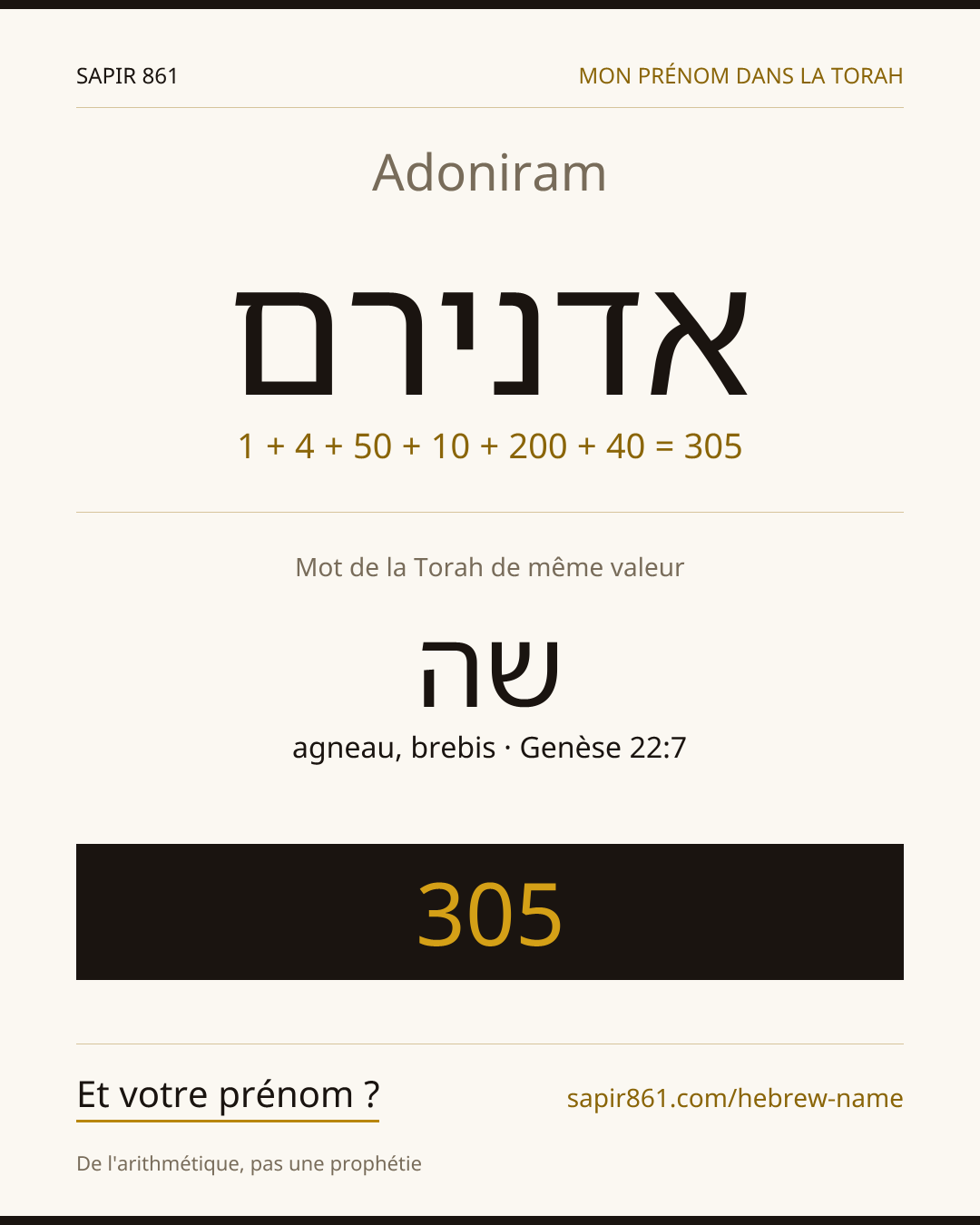 Adoniram — אדנירם