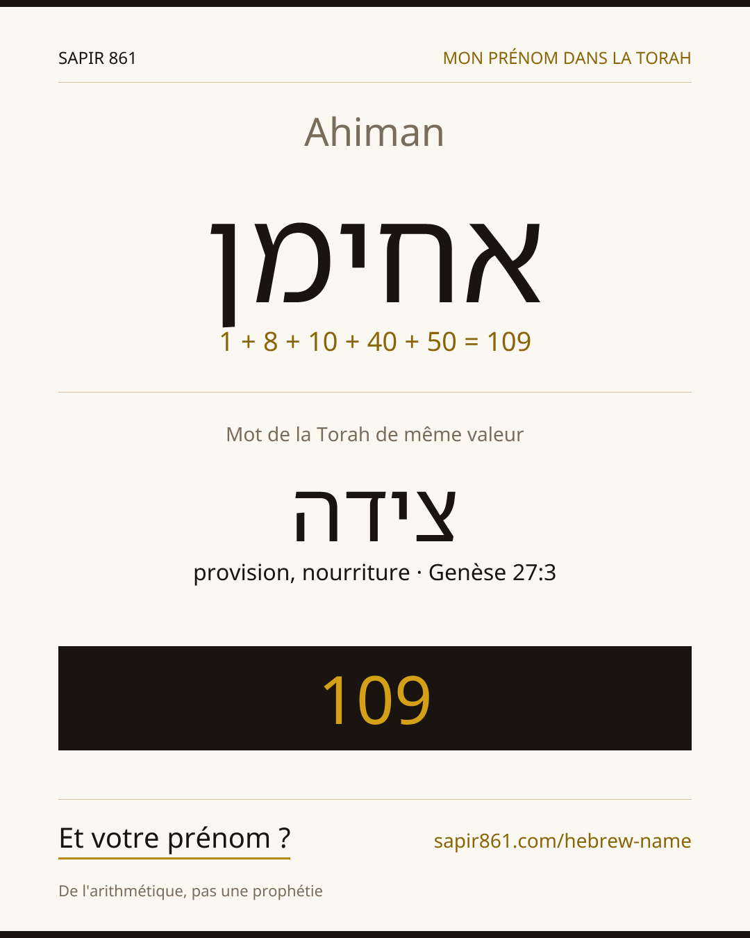Ahiman — אחימן