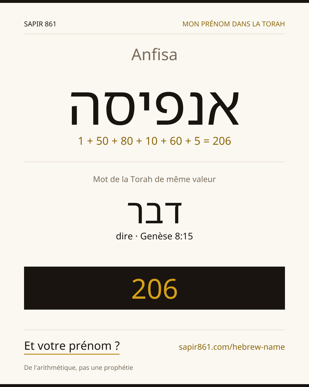 Anfisa — אנפיסה