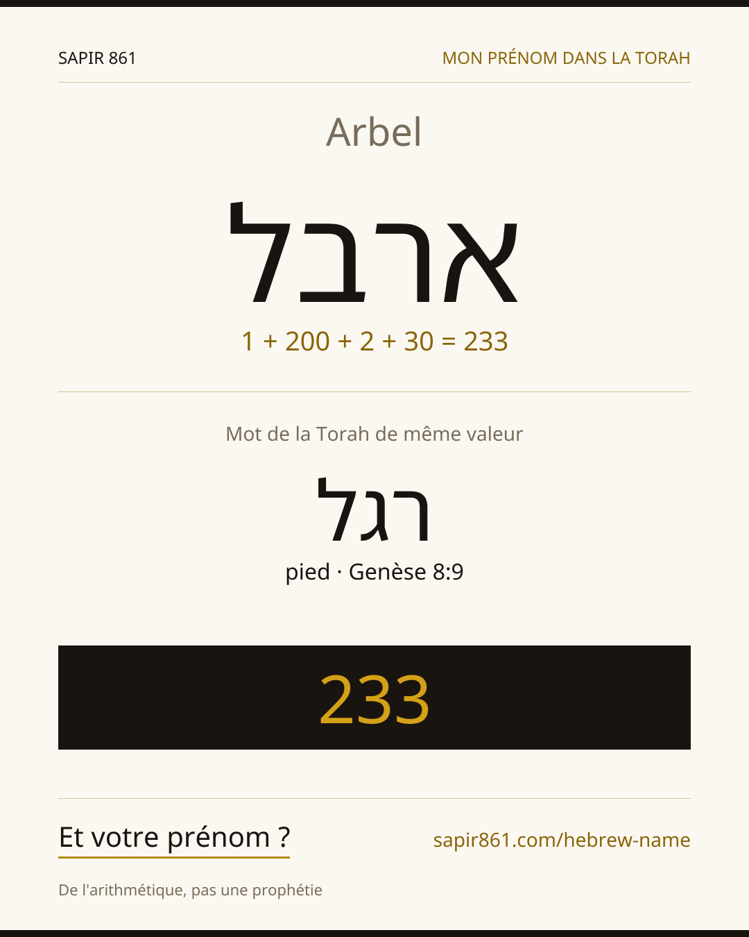 Arbel — ארבל