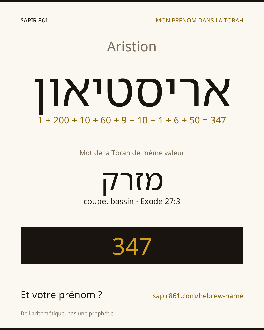 Aristion — אריסטיאון