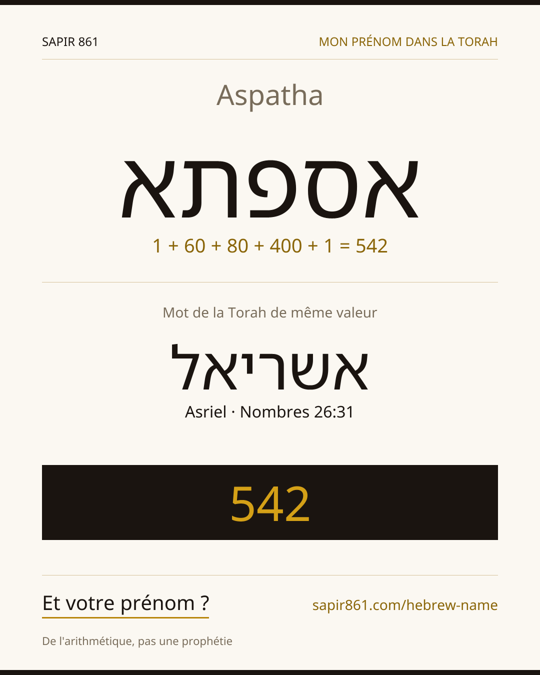 Aspatha — אספתא