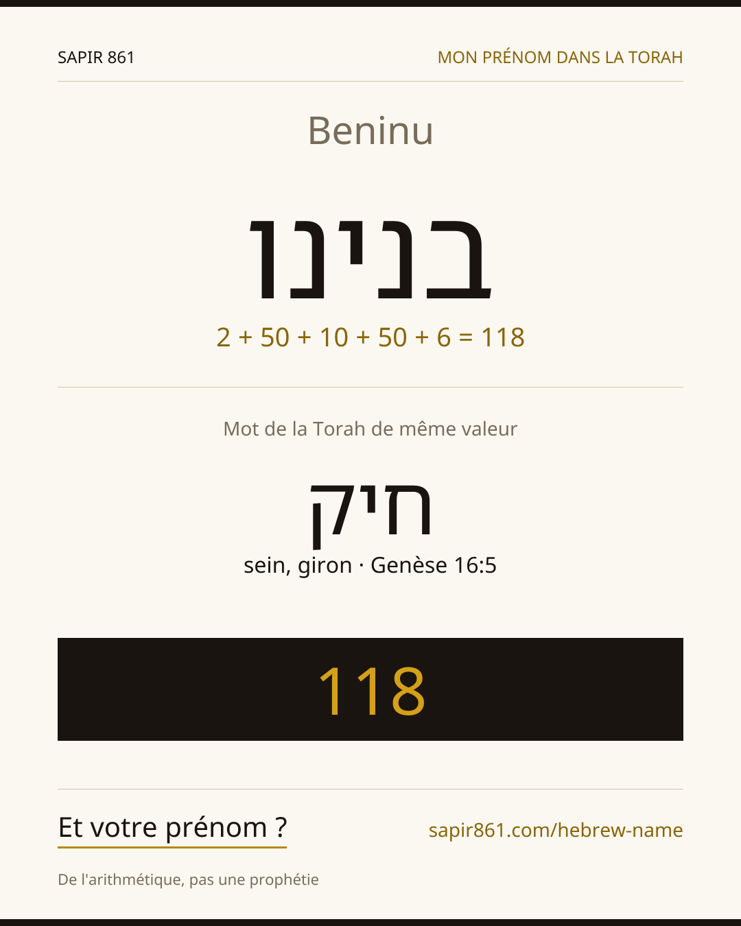Beninu — בנינו