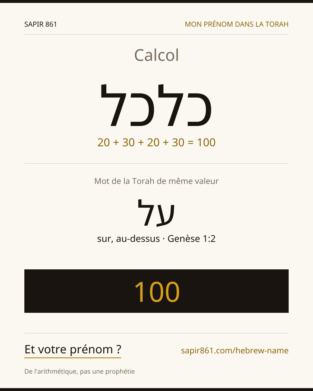 Calcol — כלכל