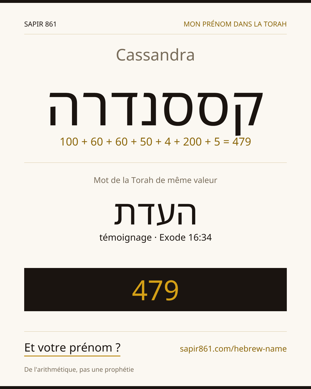 Cassandra — קססנדרה