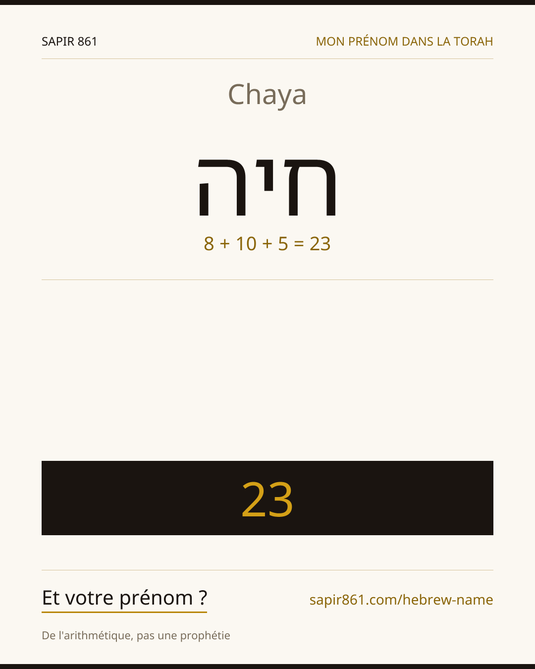 Chaya — חיה