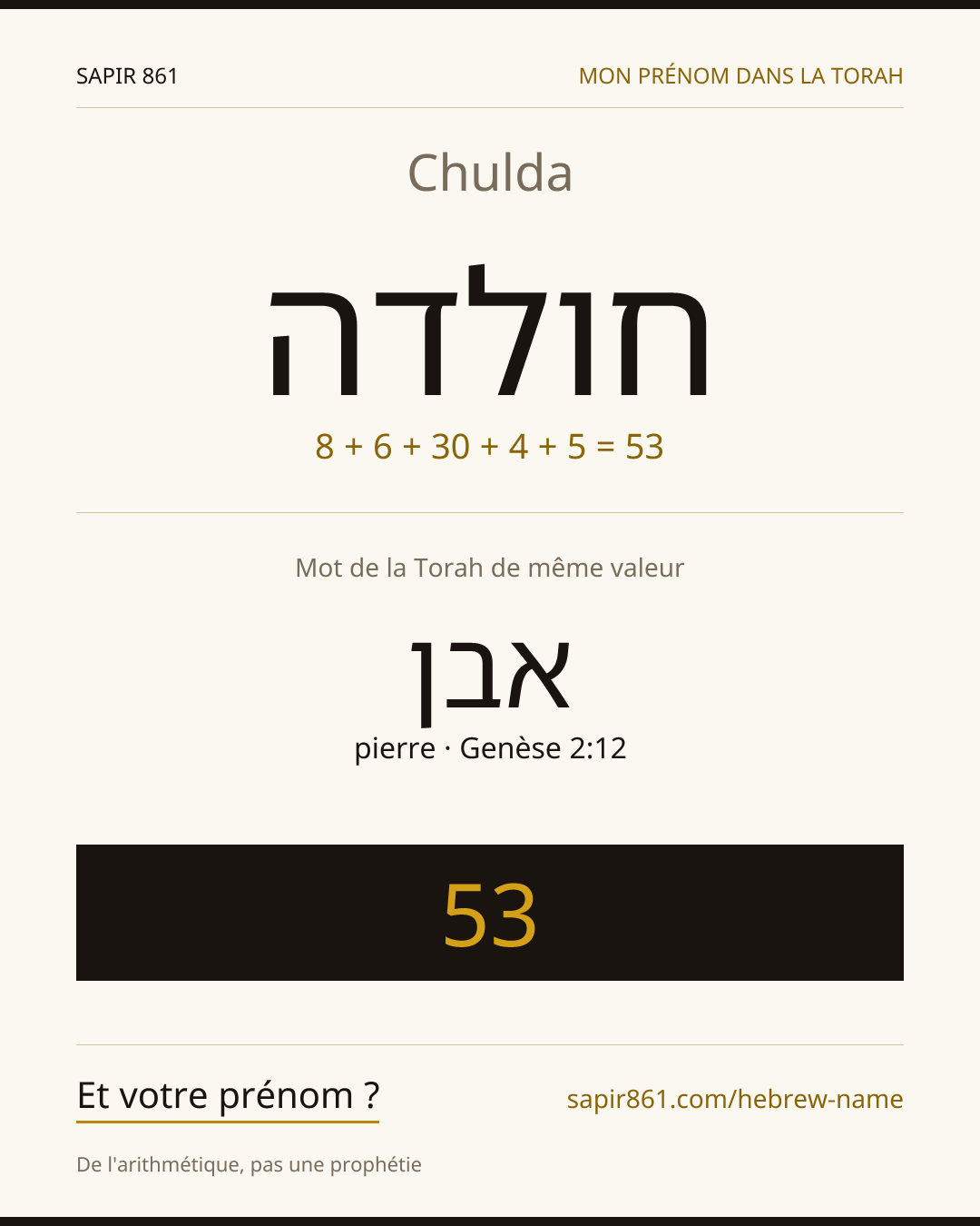 Chulda — חולדה