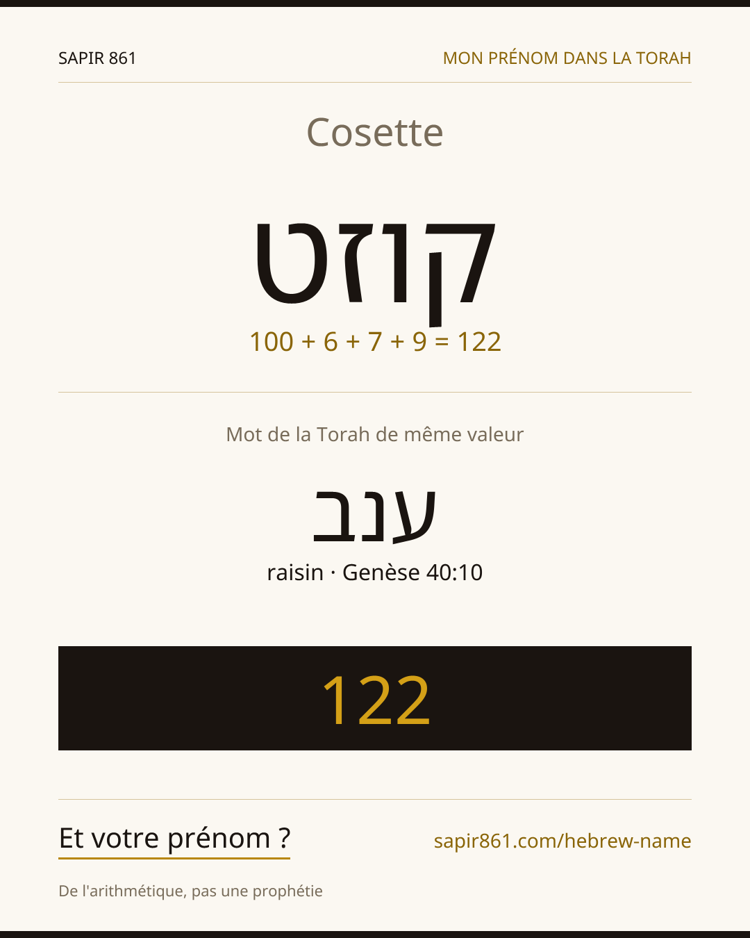 Cosette — קוזט
