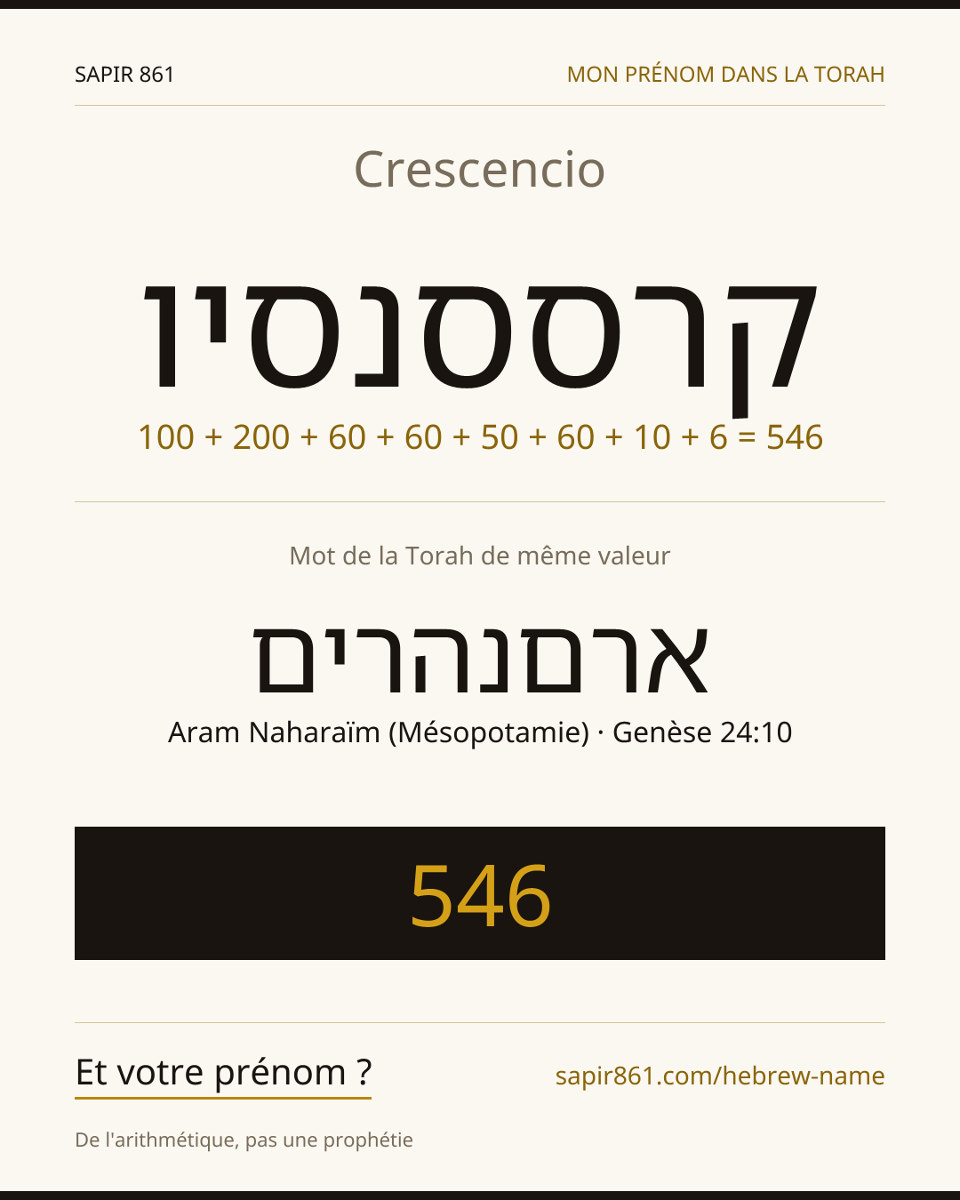 Crescencio — קרססנסיו