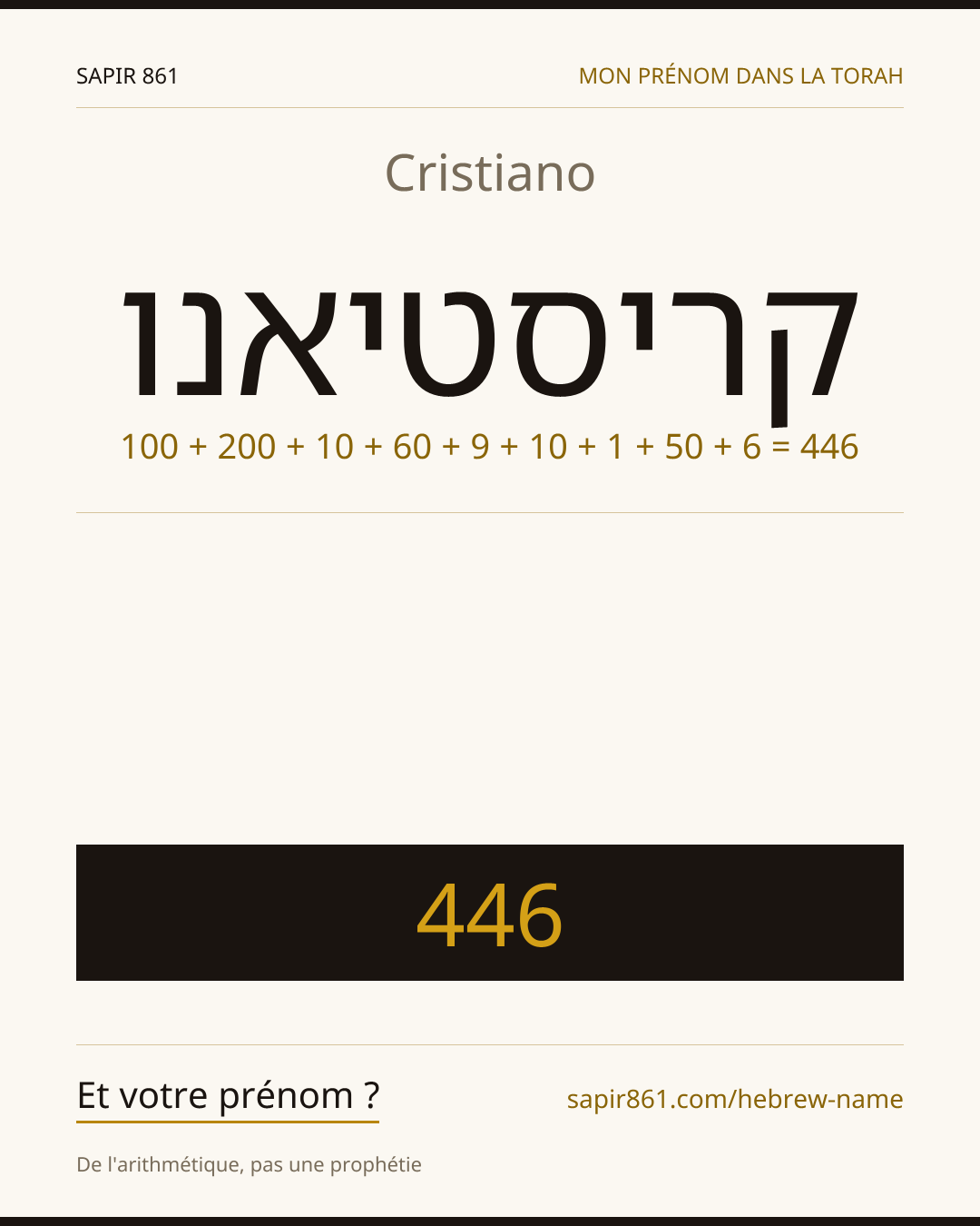 Cristiano — קריסטיאנו