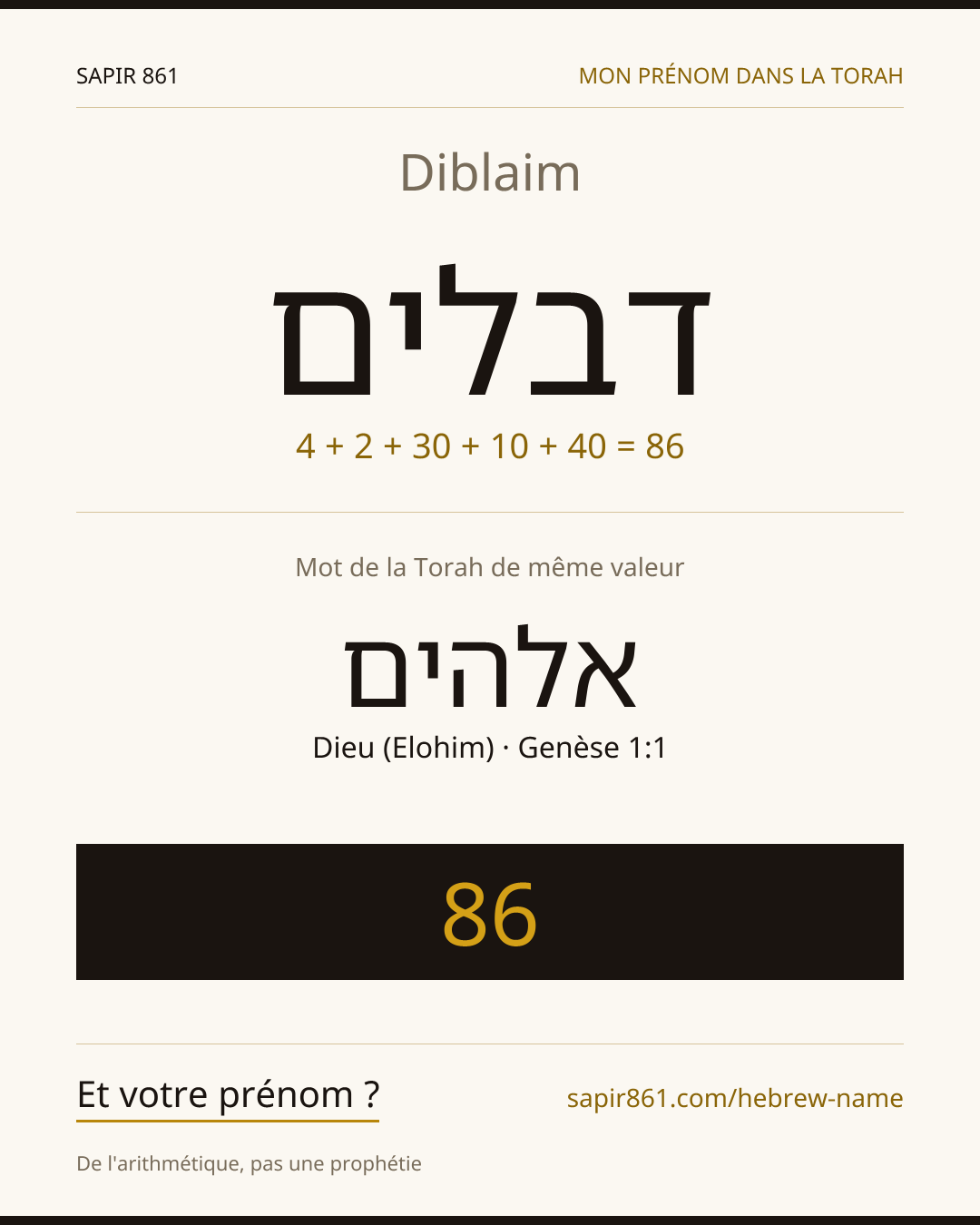 Diblaim — דבלים