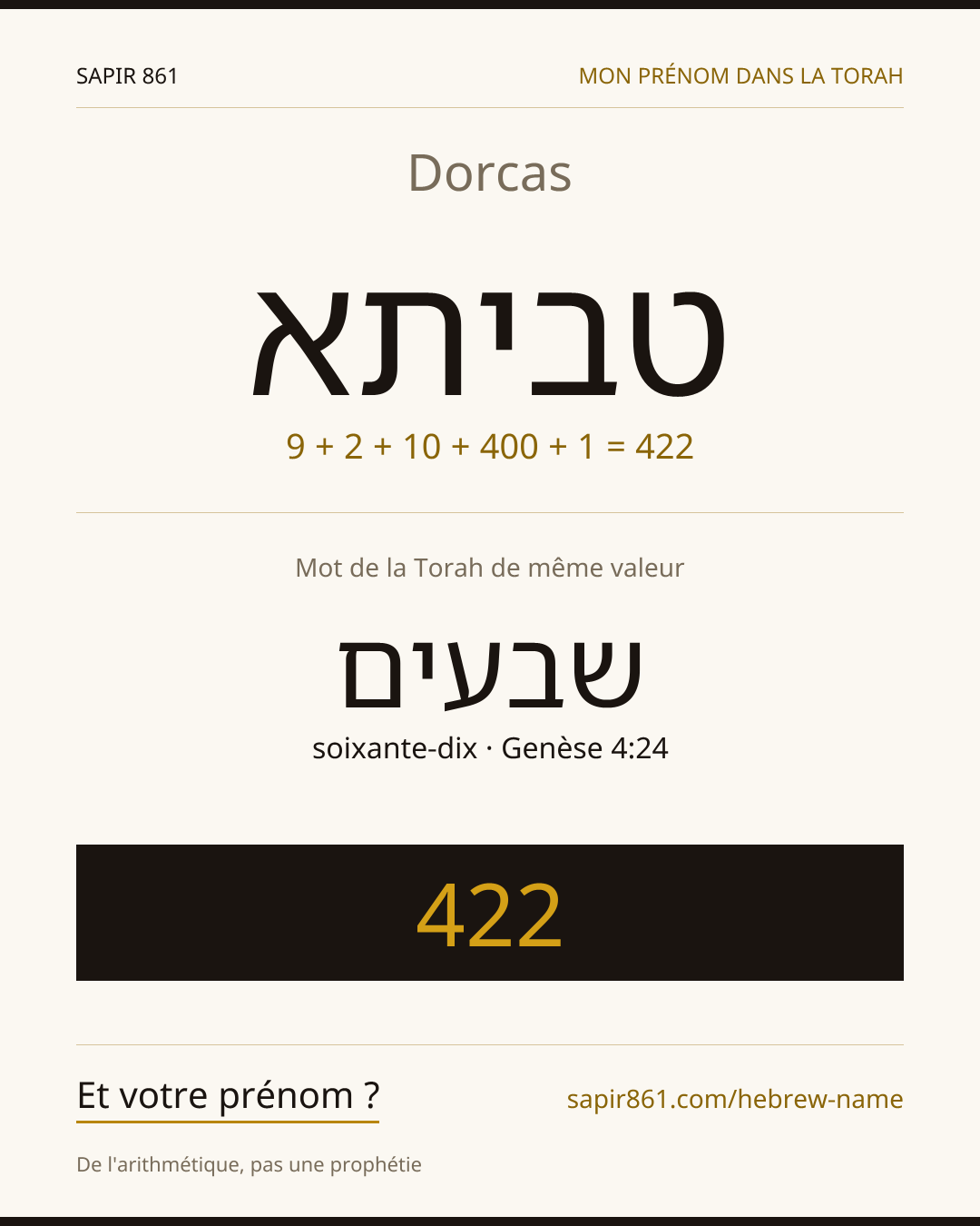 Dorcas — טביתא