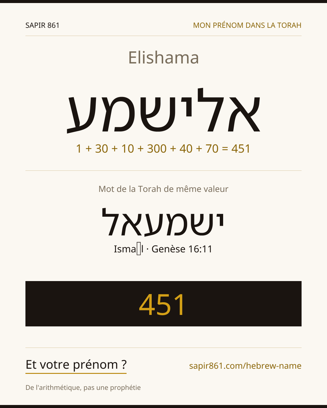 Elishama — אלישמע
