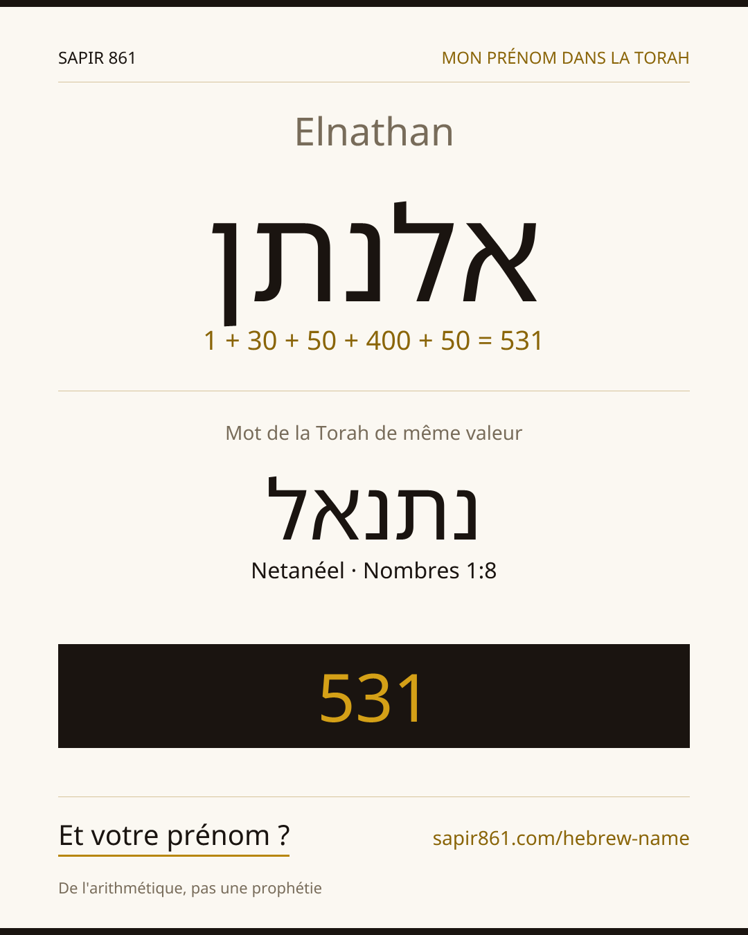 Elnathan — אלנתן
