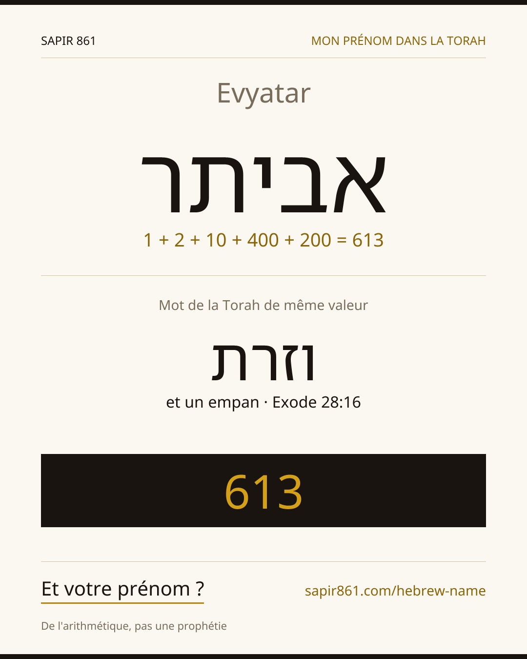 Evyatar — אביתר