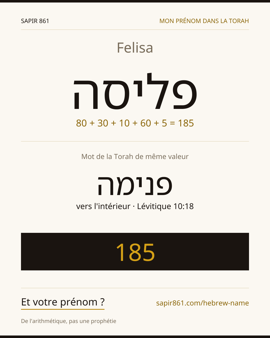 Felisa — פליסה