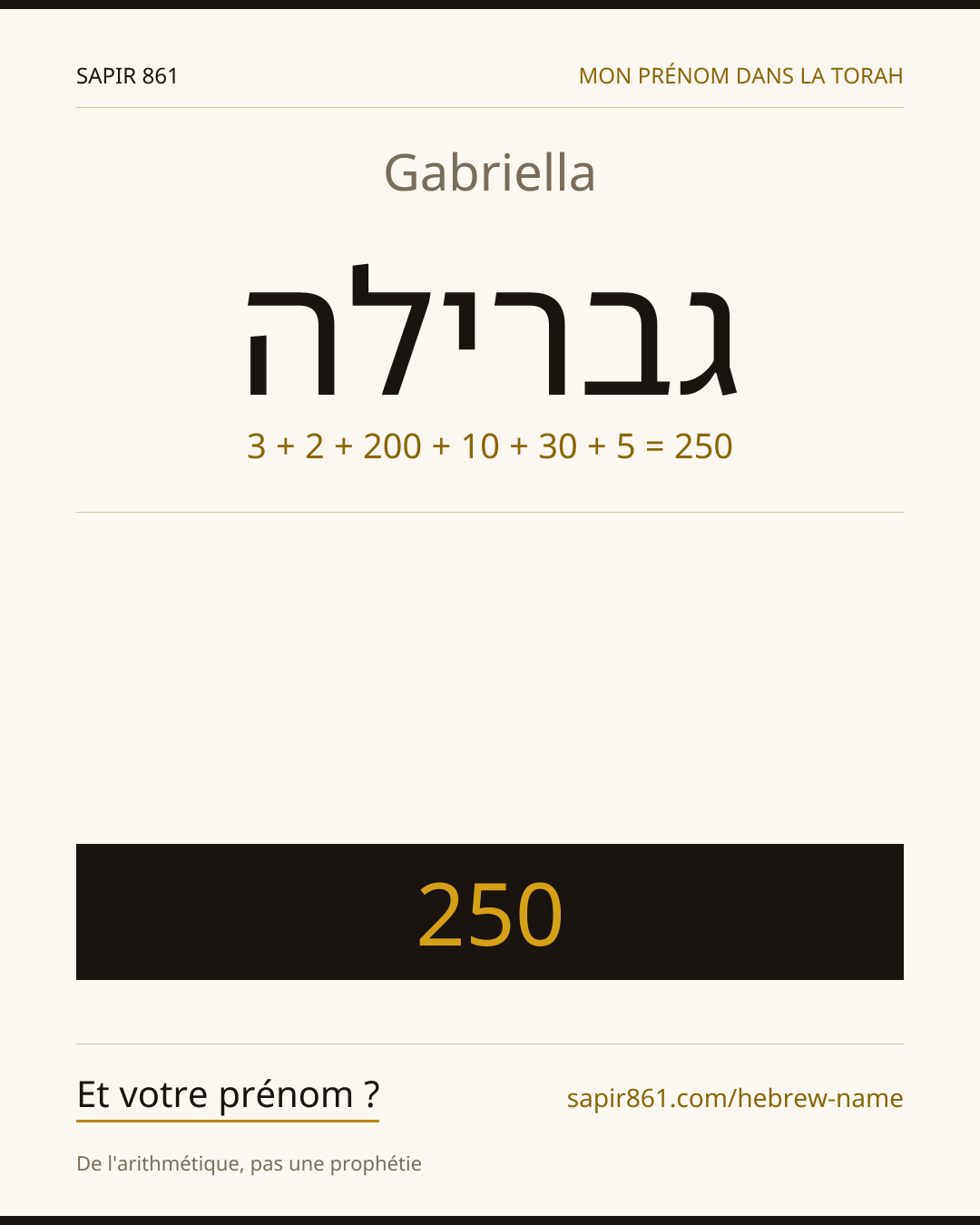 Gabriella — גברילה