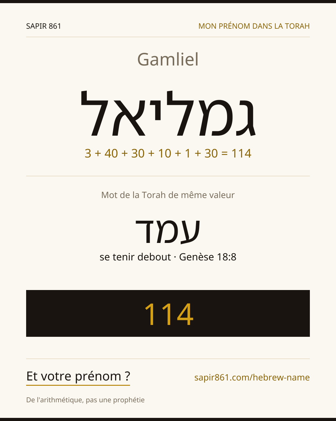 Gamliel — גמליאל