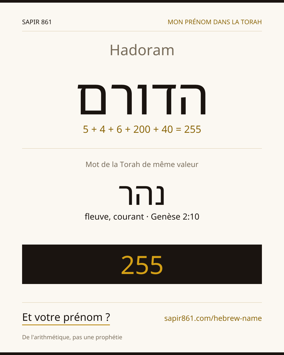 Hadoram — הדורם